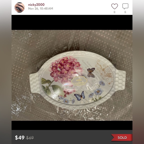 High quality Grace’s Pantry floral spring porcelain casserole dishes for 1 Only - Picture 10 of 10